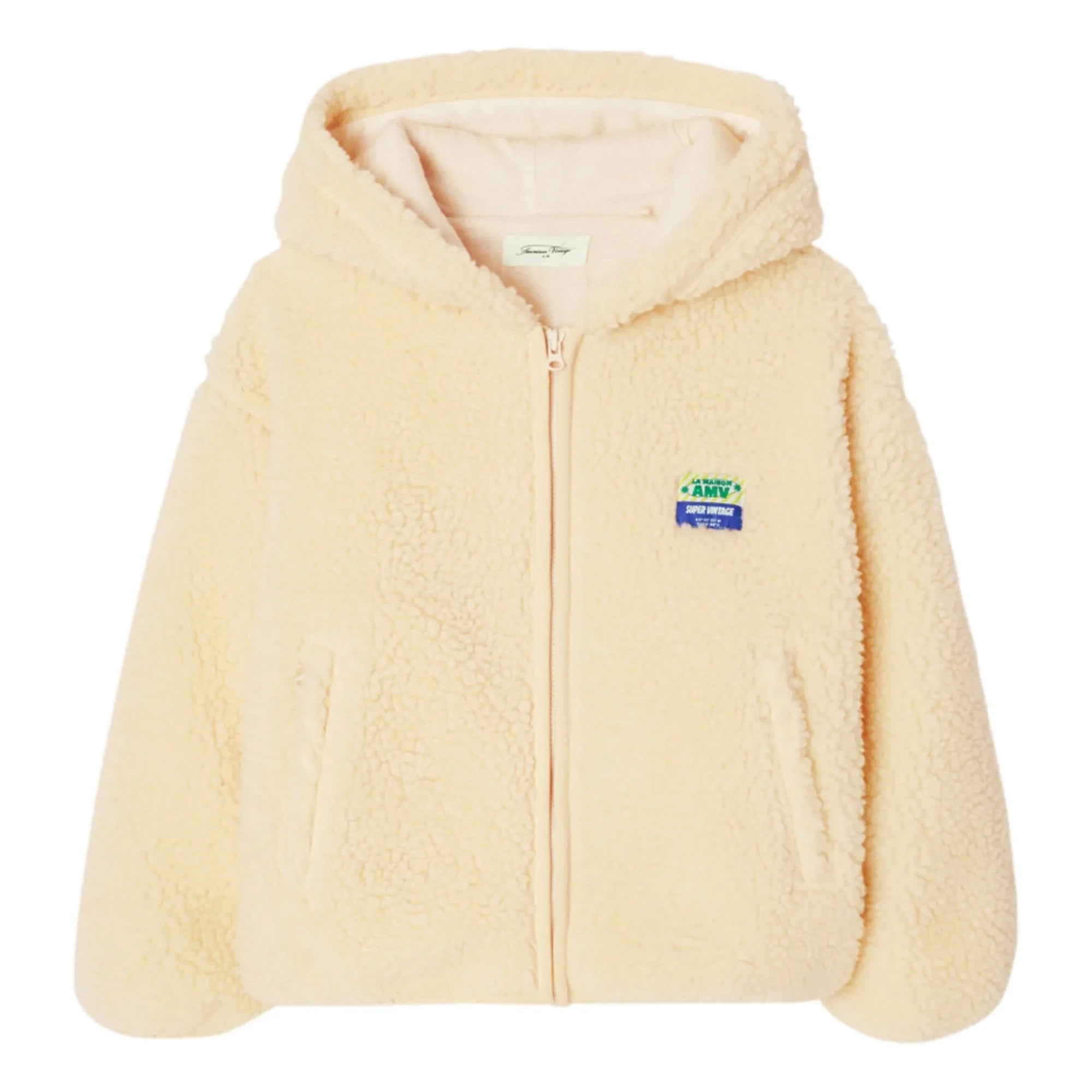 American Vintage - Chaqueta con capucha de sherpa Hoktown | Crudo