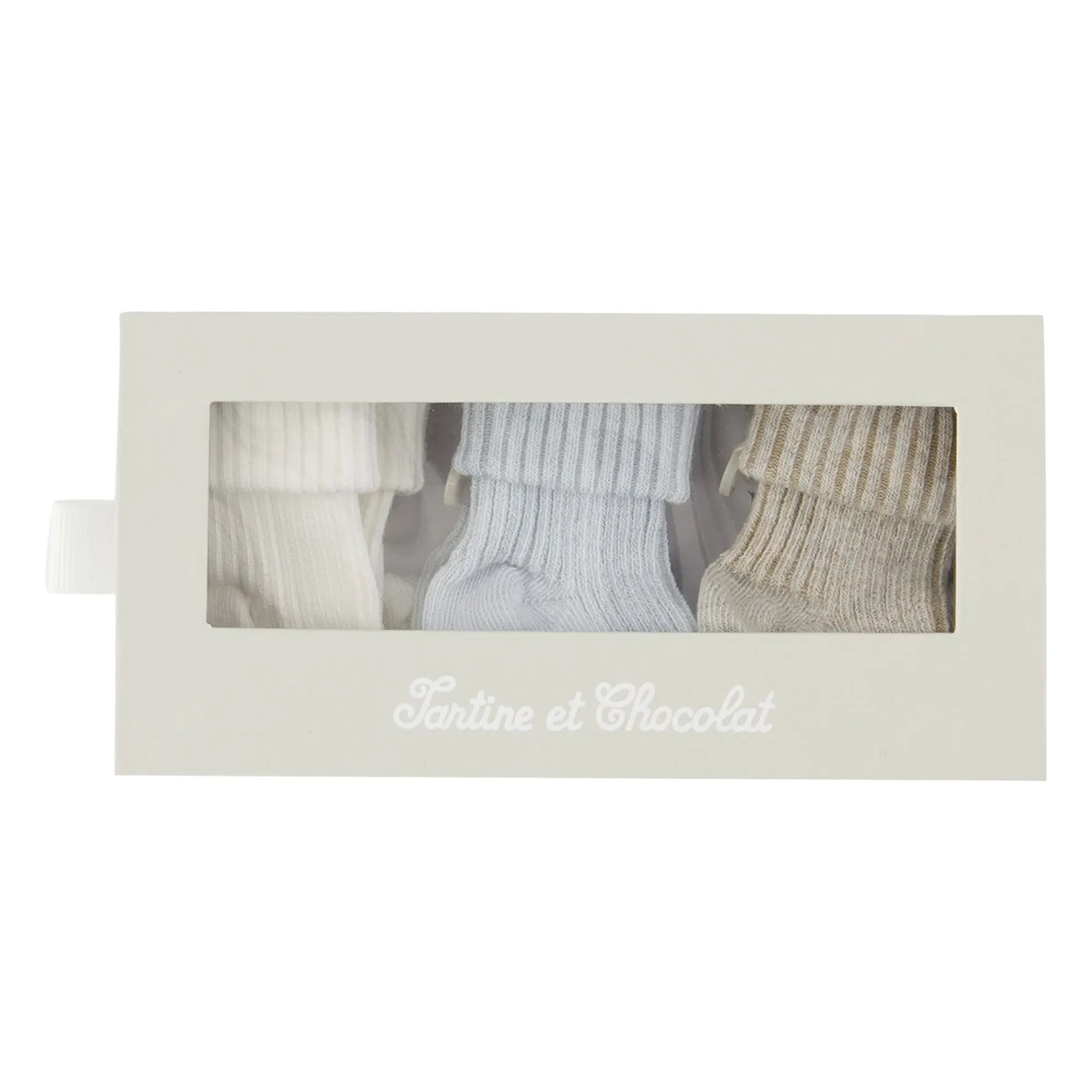 Tartine et Chocolat - Set de 3 Pares de Calcetines | Azul Claro