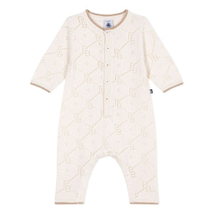 Petit Bateau - Mono calado PB de algodón orgánico | Crudo