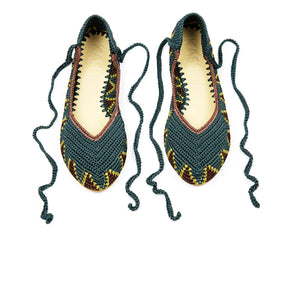 Kashura - Bailarinas planas azul pavo real | Peacock blue