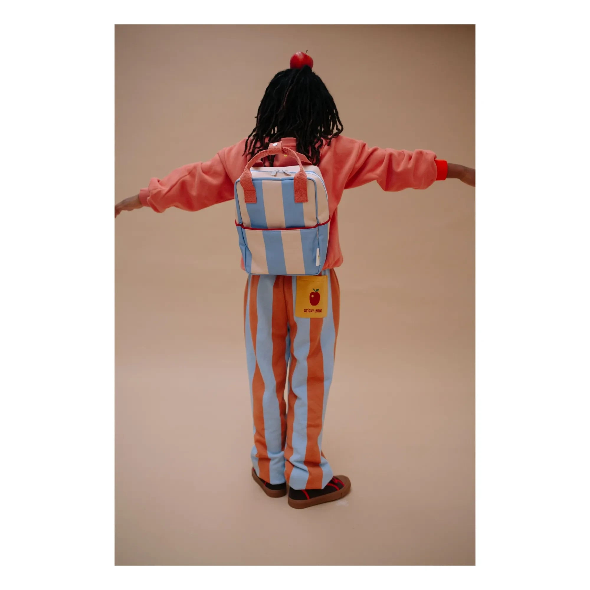 Sticky Lemon - Mochila Rayada Pequeña | Azul