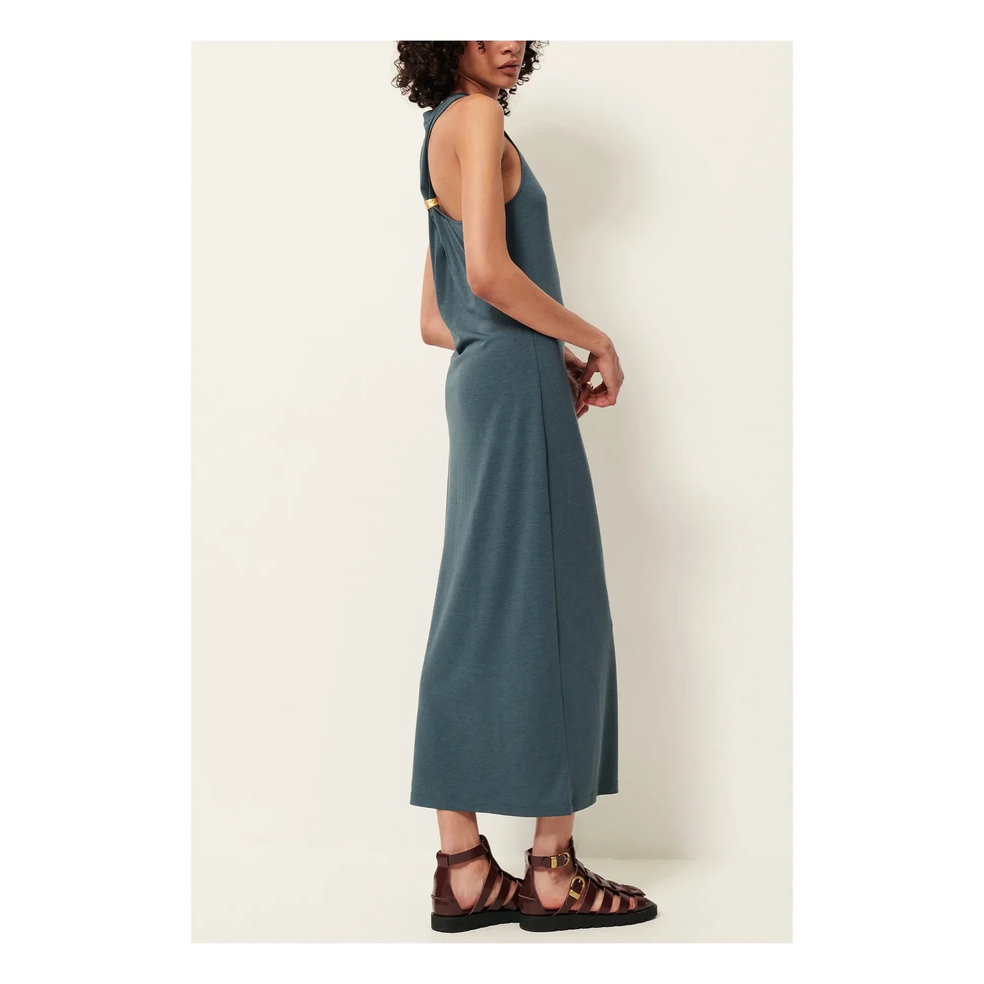 Sessùn - Vestido Danae | Azul grisáceo