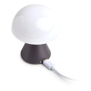 Lexon - Lámpara de mesa LED Mina Mini | Gris Acero