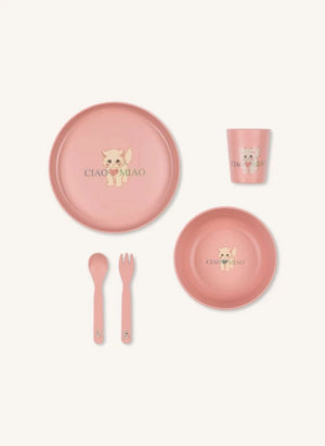 Konges Sløjd - Ciao Miao Yemek Seti | Pembe
