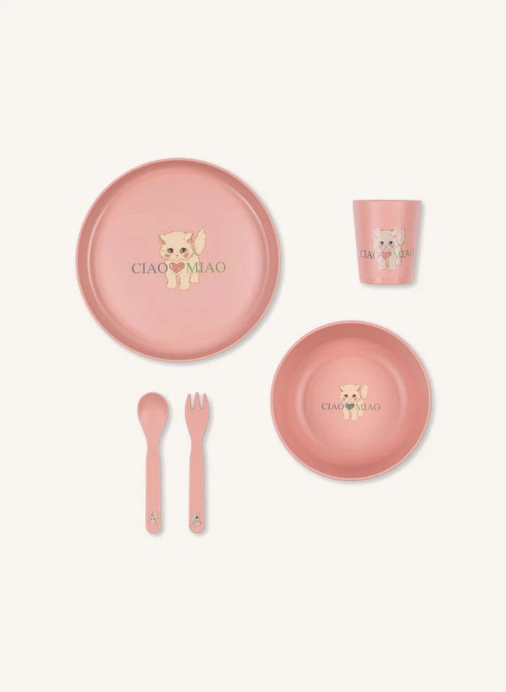 Konges Sløjd - Ciao Miao Yemek Seti | Pembe