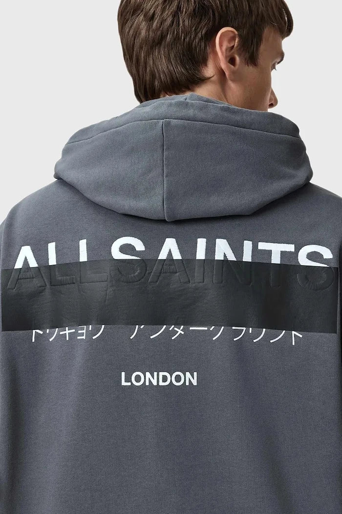 Sudadera AllSaints de algodón rojo