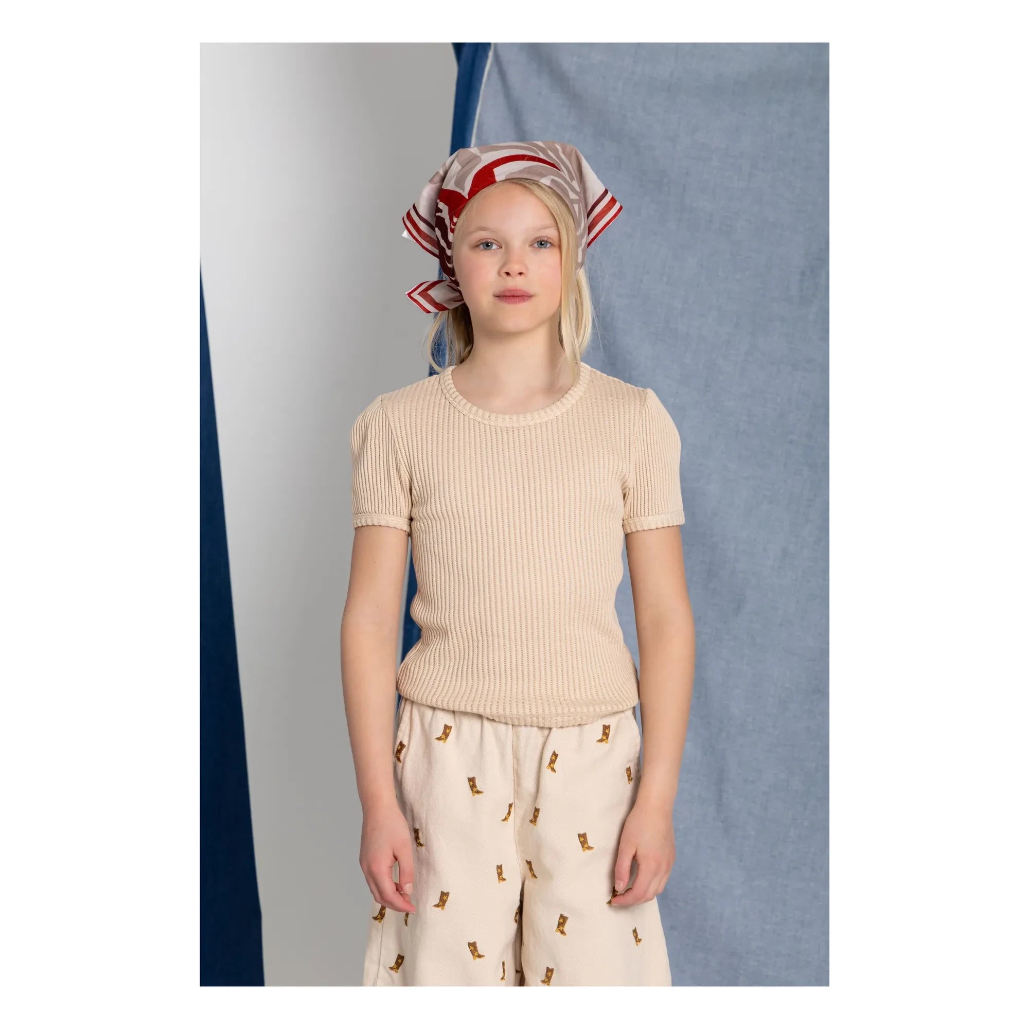 Hundred Pieces - Nova organik pamuklu T-shirt | Krem