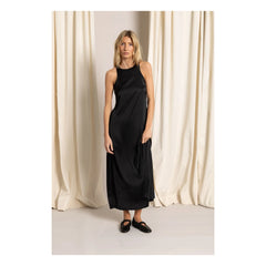 Smallable Woman - Vestido de Satén Zelie | Negro