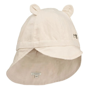 Liewood - Gorro Gorm Panda Lino y algodón orgánico | Crudo