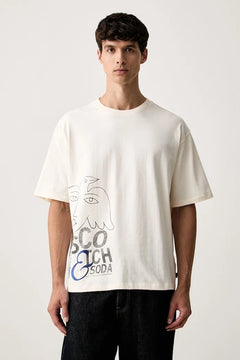 Camiseta de algodón para hombre Scotch & Soda