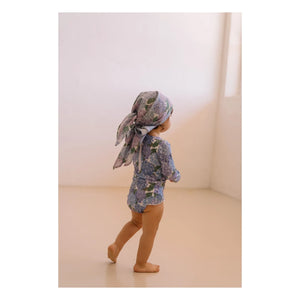 Studio Bohème - Pañuelo de algodón orgánico Linon Flowers | Lila