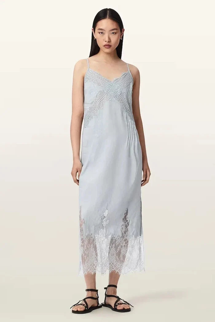 Vestido lencero de lino SAMIA de AllSaints