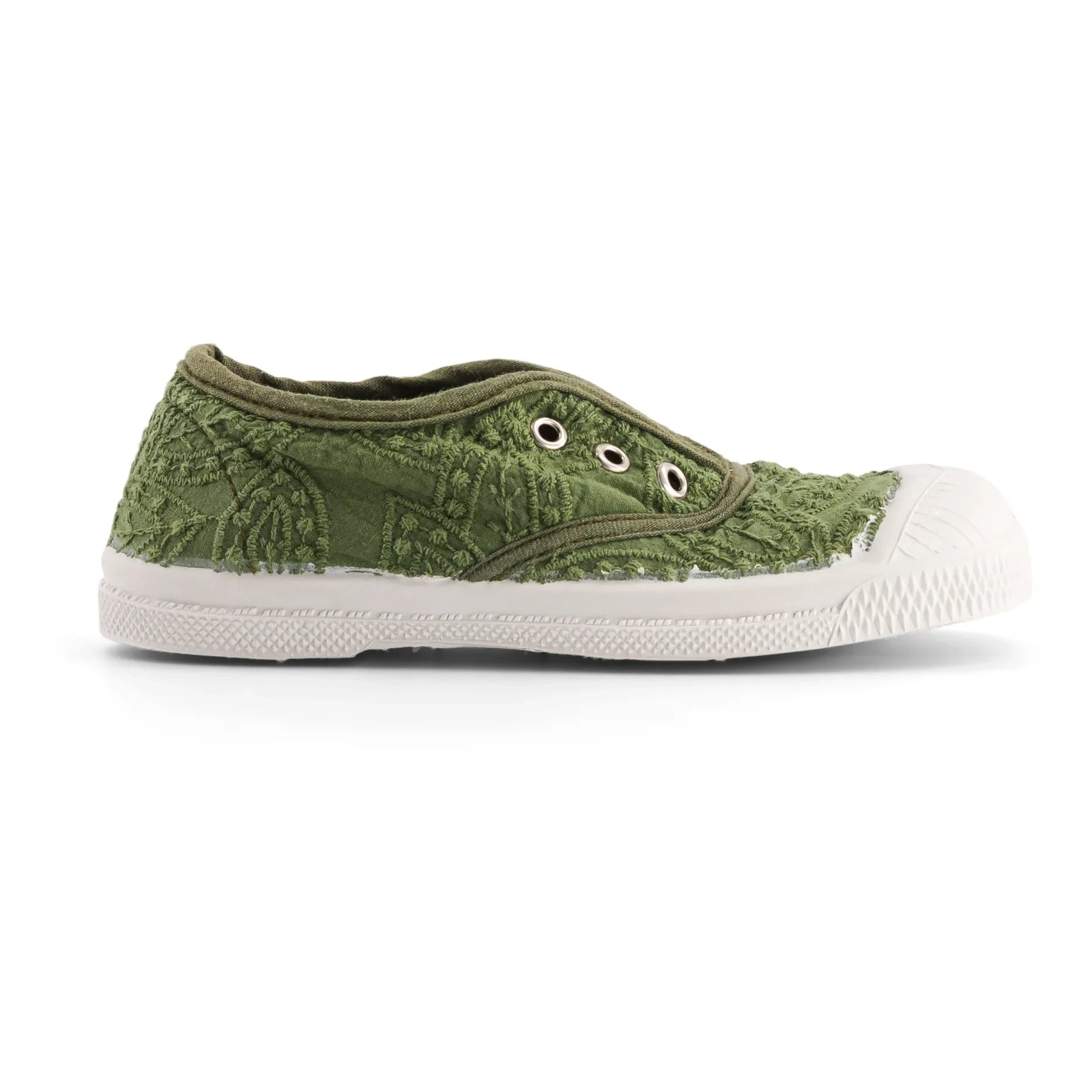 Bensimon - Zapatillas Tennis Elly Broderie Anglaise | Caqui