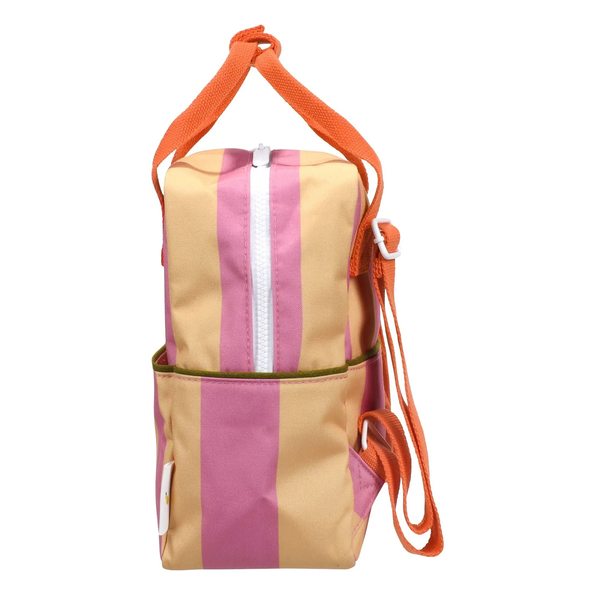 Sticky Lemon - Mochila a Rayas Pequeña | Rosa empolvado