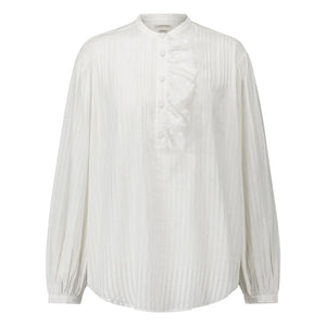 Laurence Bras - Blusa de algodón Fava | Blanca