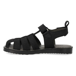Angulus - Sandalias de nobuk de durazno | Negro