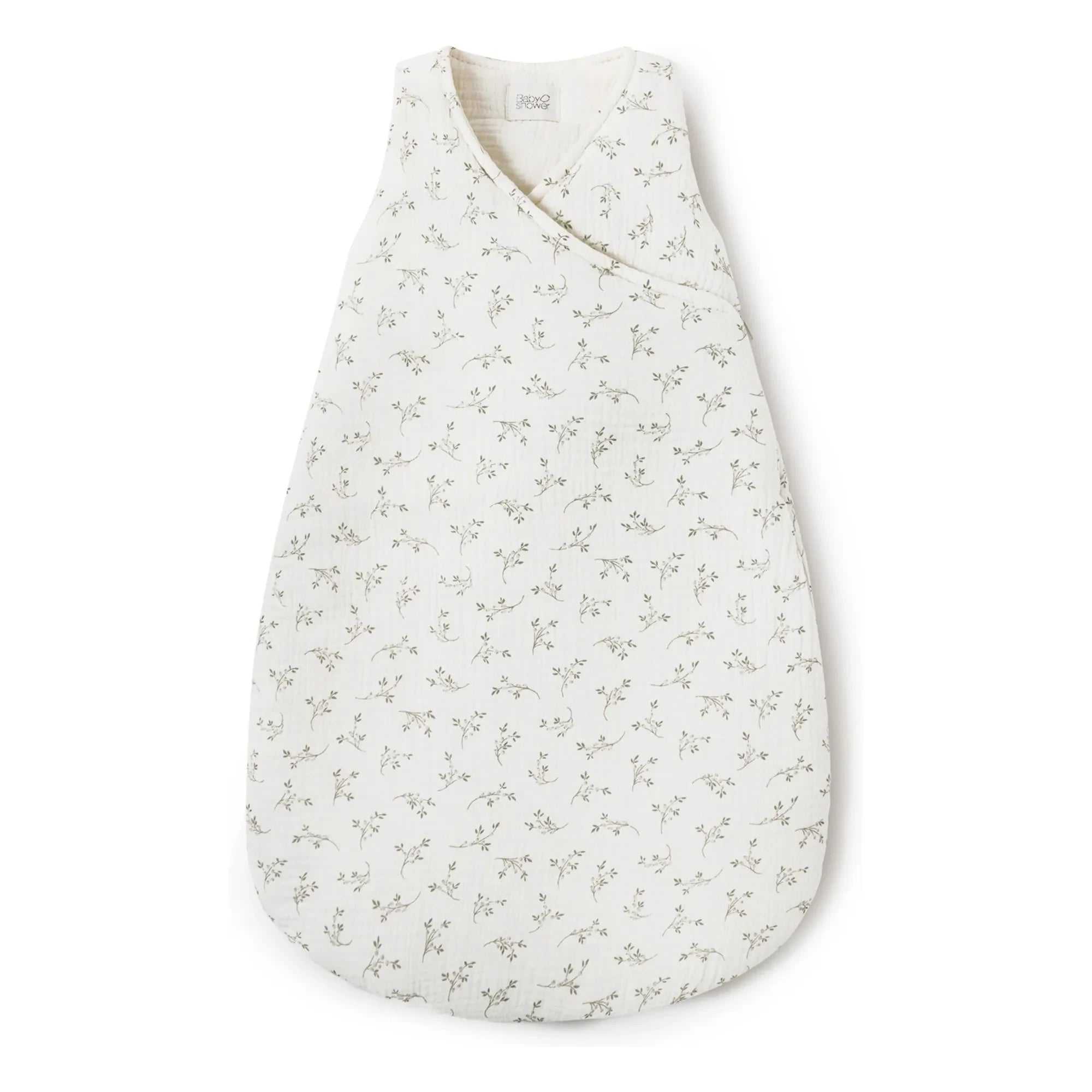 Babyshower - Saco de dormir de muselina de algodón de oliva | Crudo