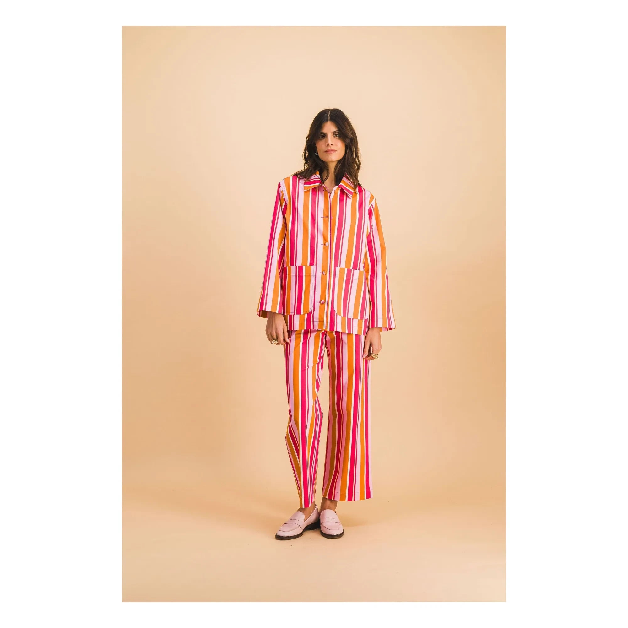 Elise Chalmin - Georgia Pantalones de Algodón | Rojo