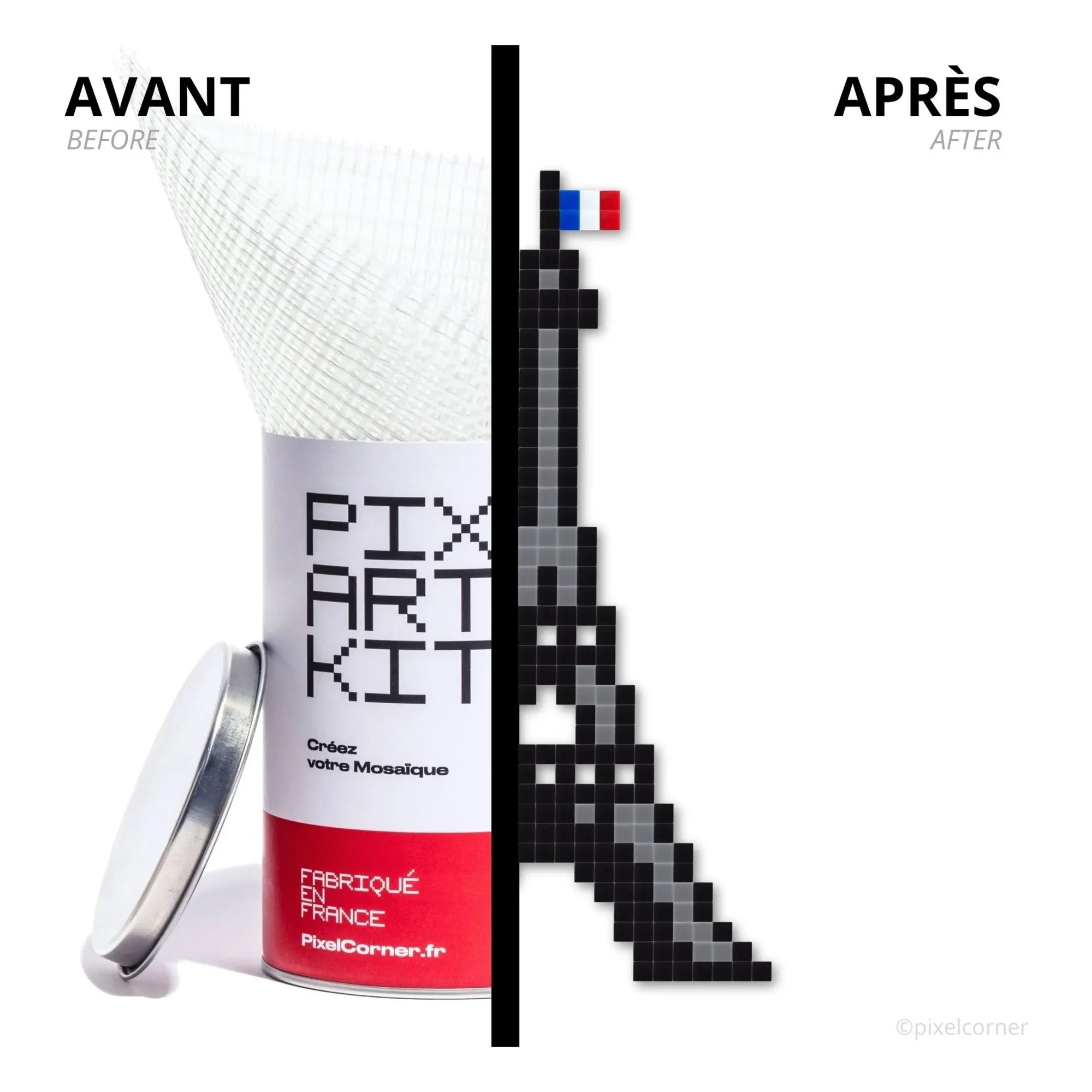 Pixel Corner - Pixel Art Kit - Demir Leydi | Gri