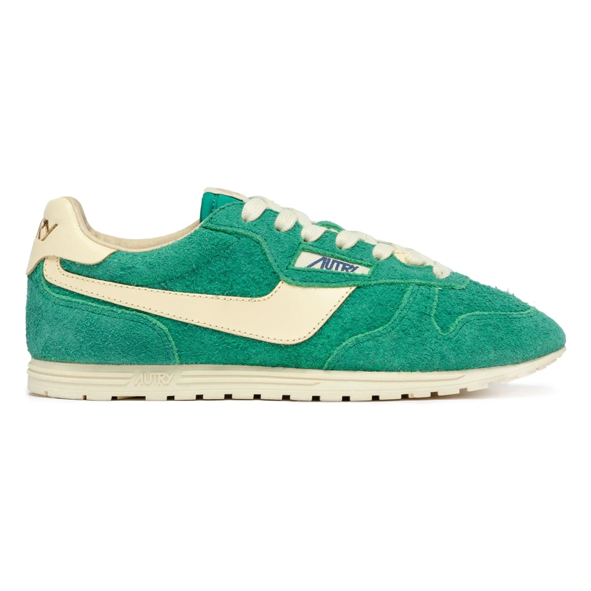 Autry - Zapatillas bajas de piel y ante Windspin de dos tonos | Verde