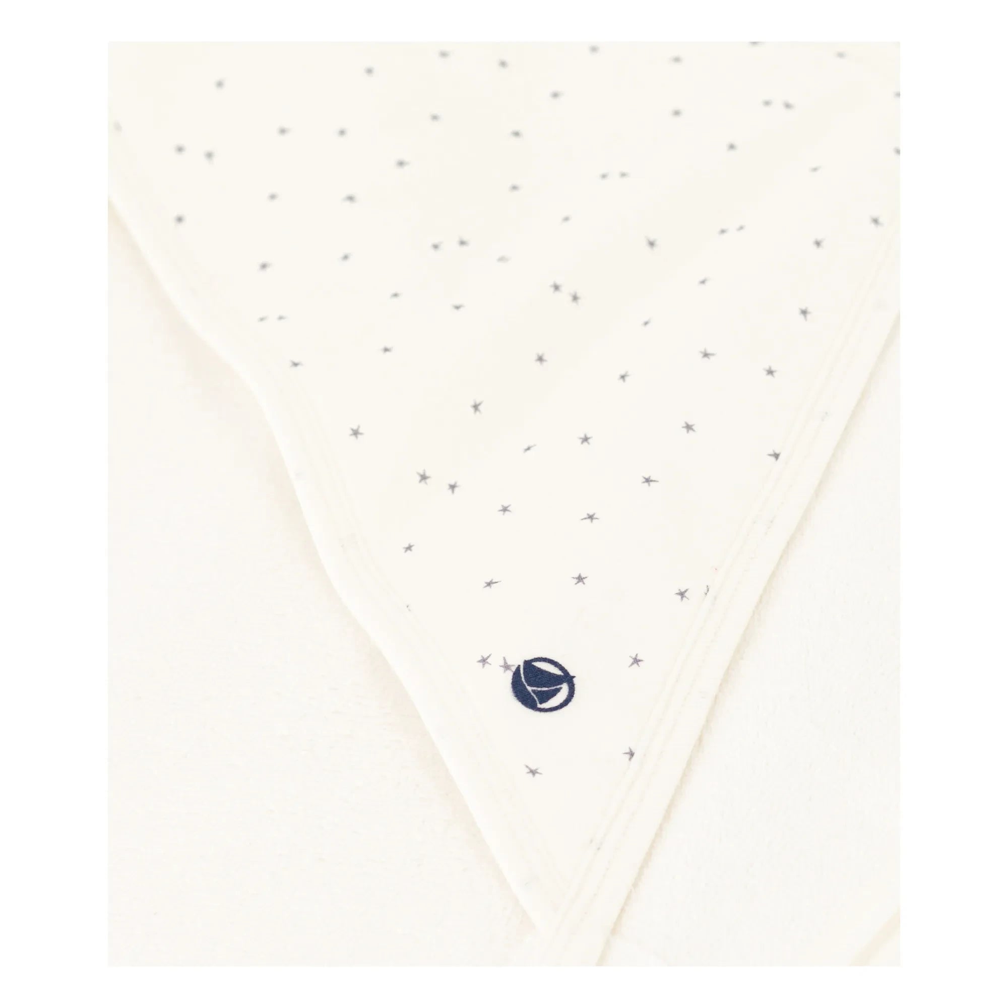 Petit Bateau - Cuadrada de baño Mapine Etoiles | Blanca