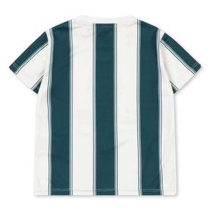 Konges Sløjd - Camiseta de rayas de fibras recicladas | Verde