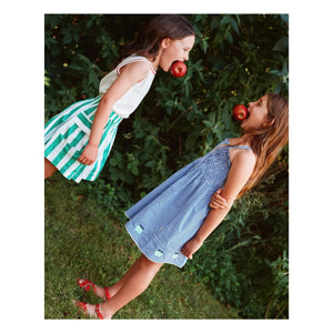 Goldie + Ace - Vestido Gingham Fruncido | Azul