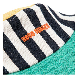 Bobo Choses - Gorra de algodón reciclado con bloques de color | Azul
