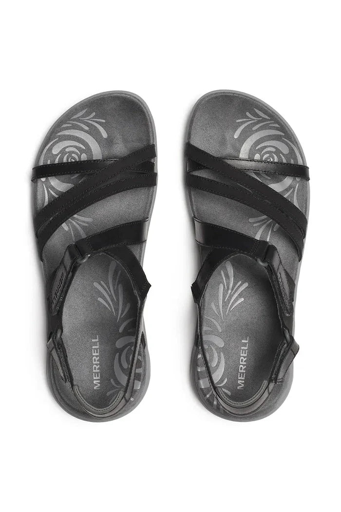 Merrell sandalia de cuero para mujer con talón abierto HARBOR BACKSTRAP