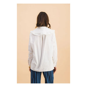 Elise Chalmin - Camisa Juliette de algodón | Blanco
