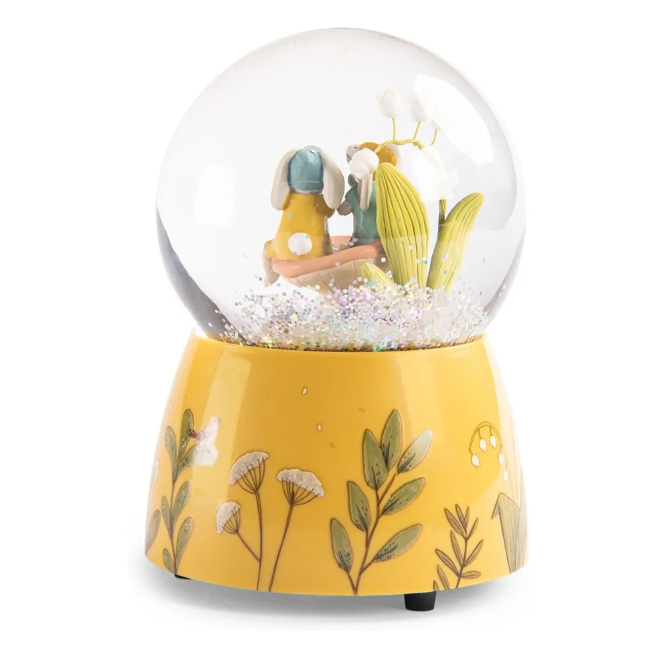 Moulin Roty - Globo de nieve musical - Trois petits lapins