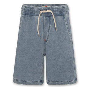 AO76 - Shorts de mezclilla de algodón reciclado Alex Geri | Azul Claro