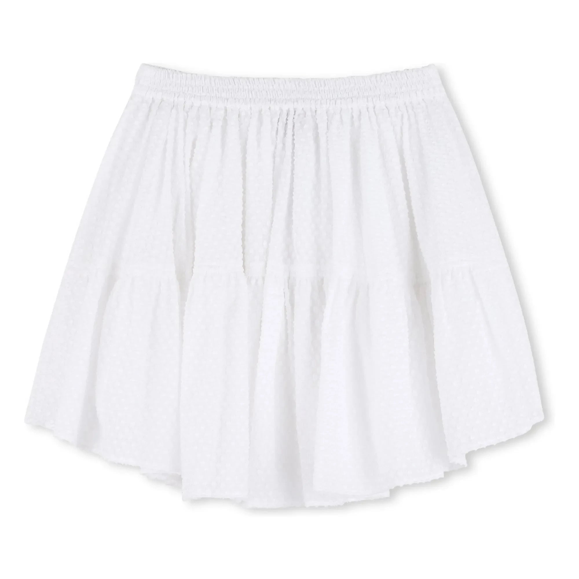 Zadig & Voltaire - Falda con volantes Dobby | Blanco