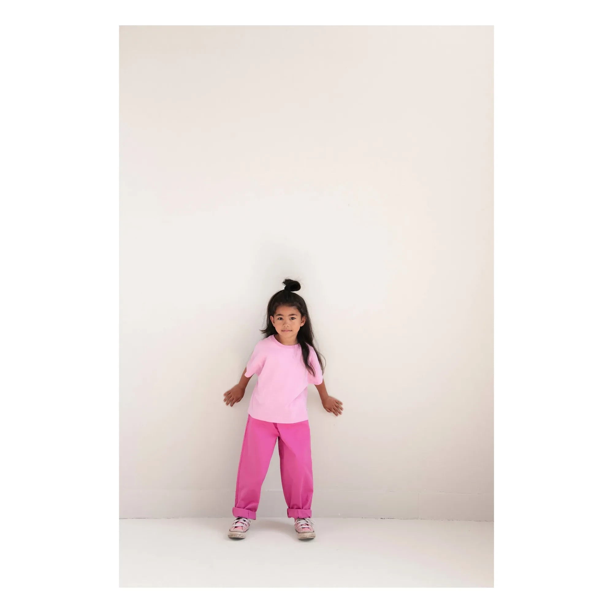 Jenest - Pantalones de algodón orgánico Maggy | Fucsia
