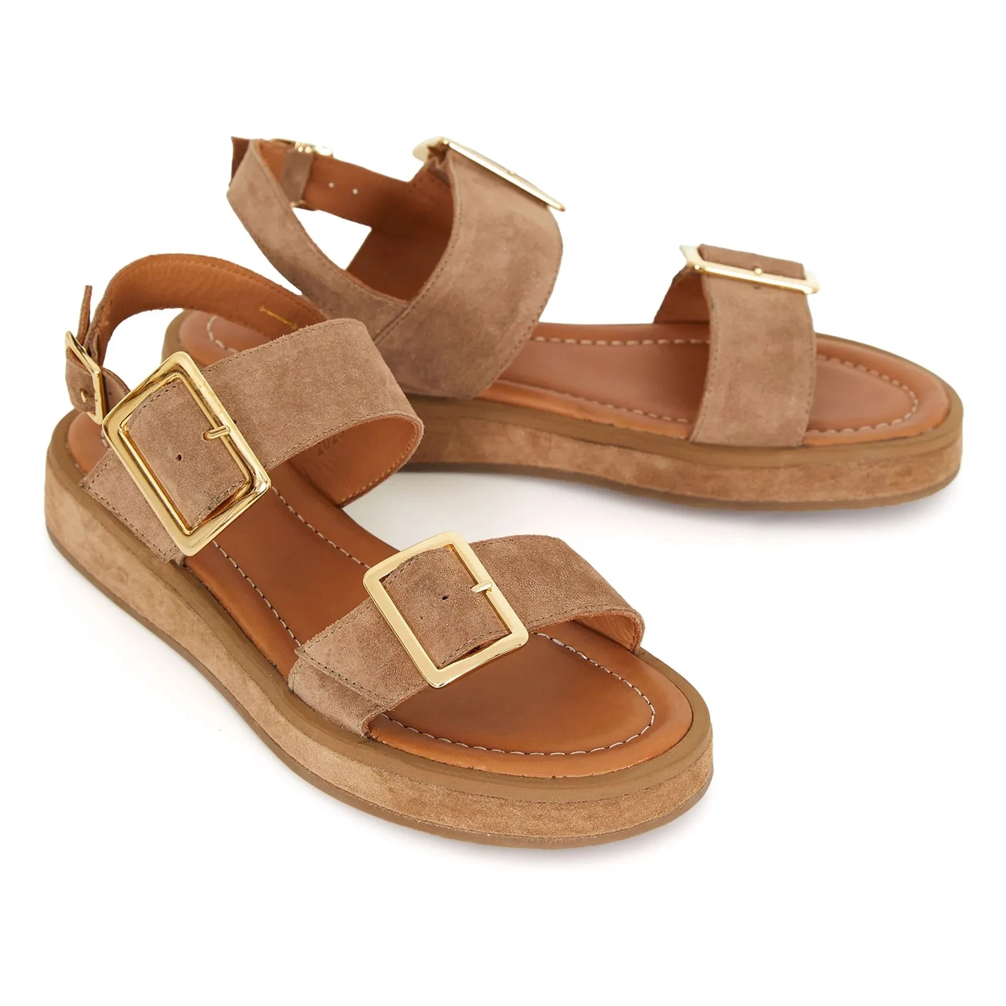 Anthology Paris - Sandalias de ante Ottawa | Natural