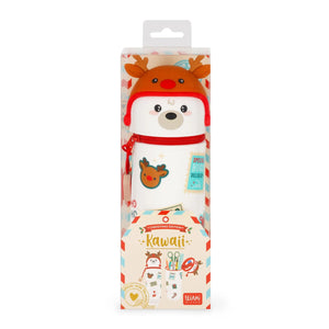 Legami - Estuche de silicona 2 en 1 para Navidad oso polar - Kawaii