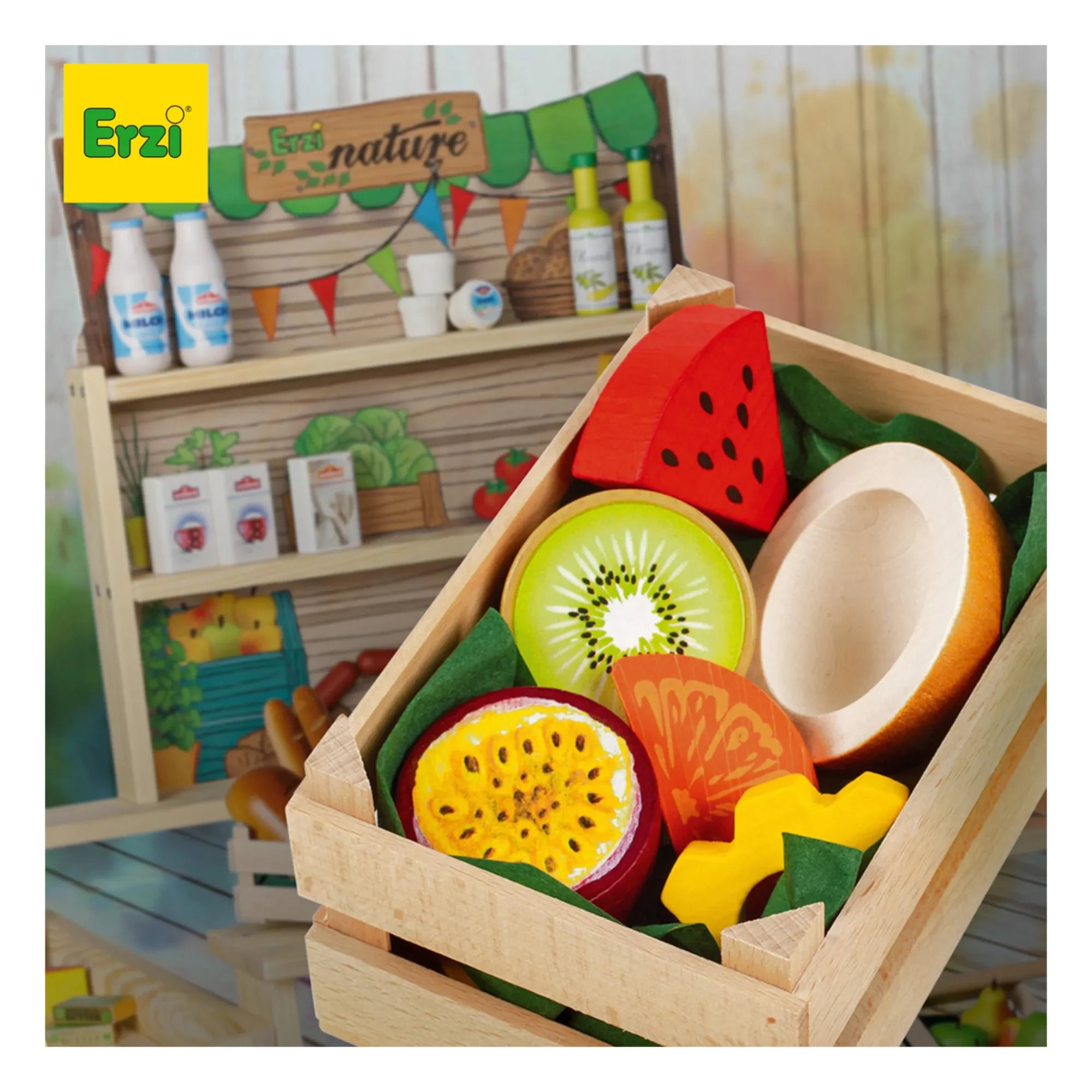 Erzi - Frutas Exóticas de Juguete - 7 Piezas