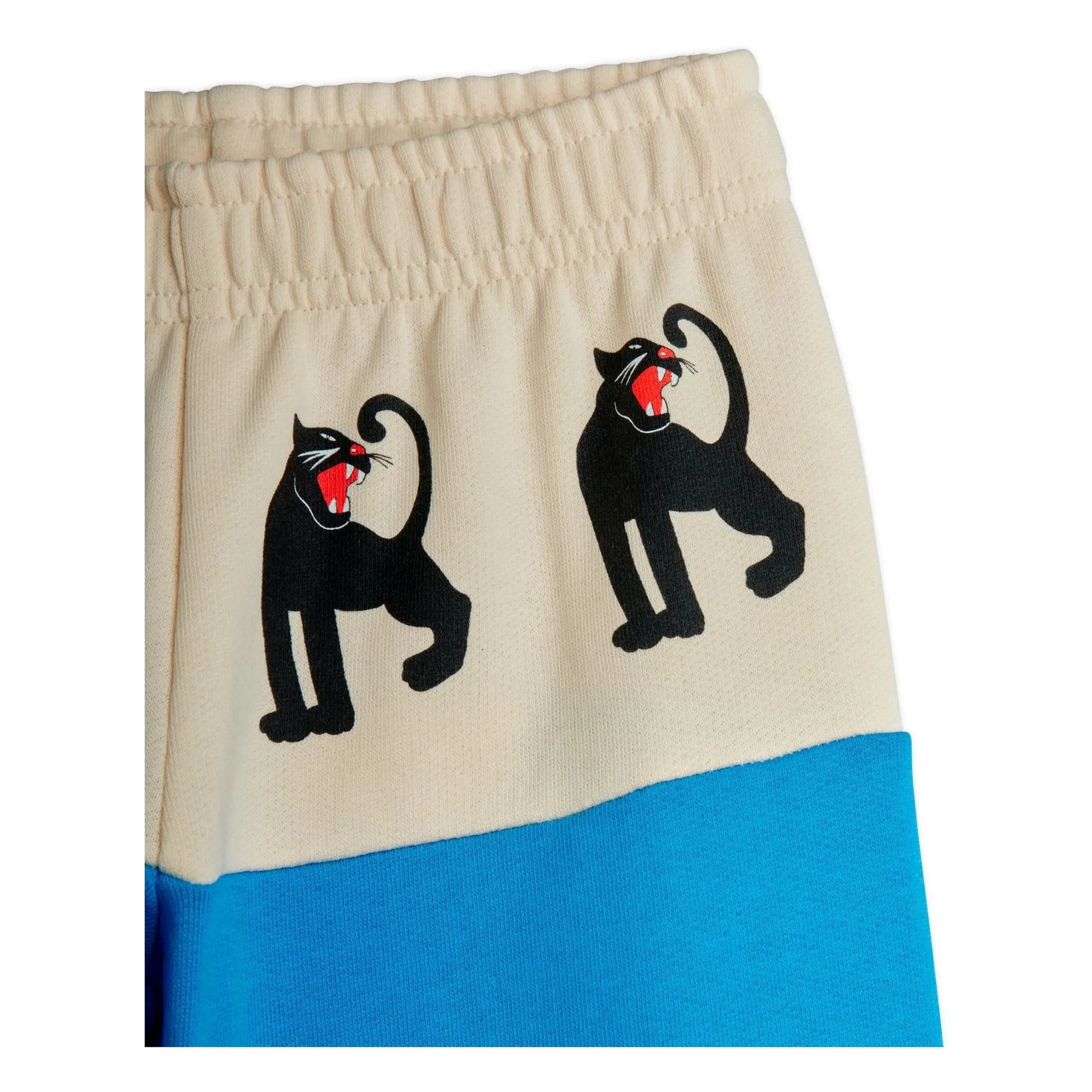 Mini Rodini - Pantalón de chándal Panther de algodón orgánico | Azul celeste