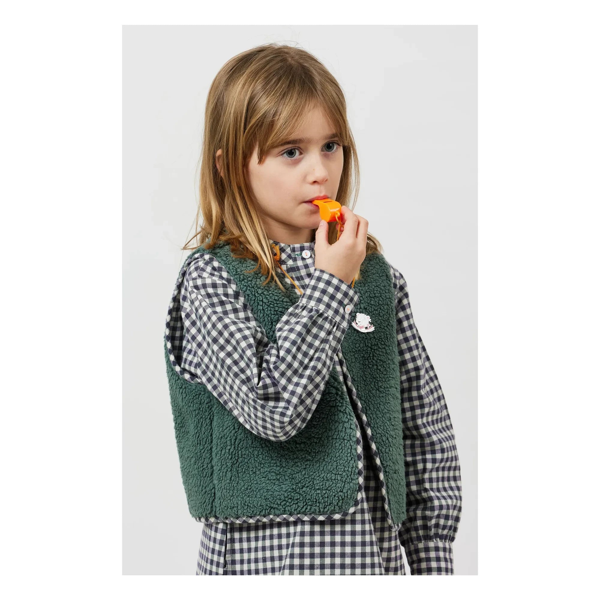 Arsène et Les Pipelettes - Chaqueta Reversible Giulia Sherpa | Verde