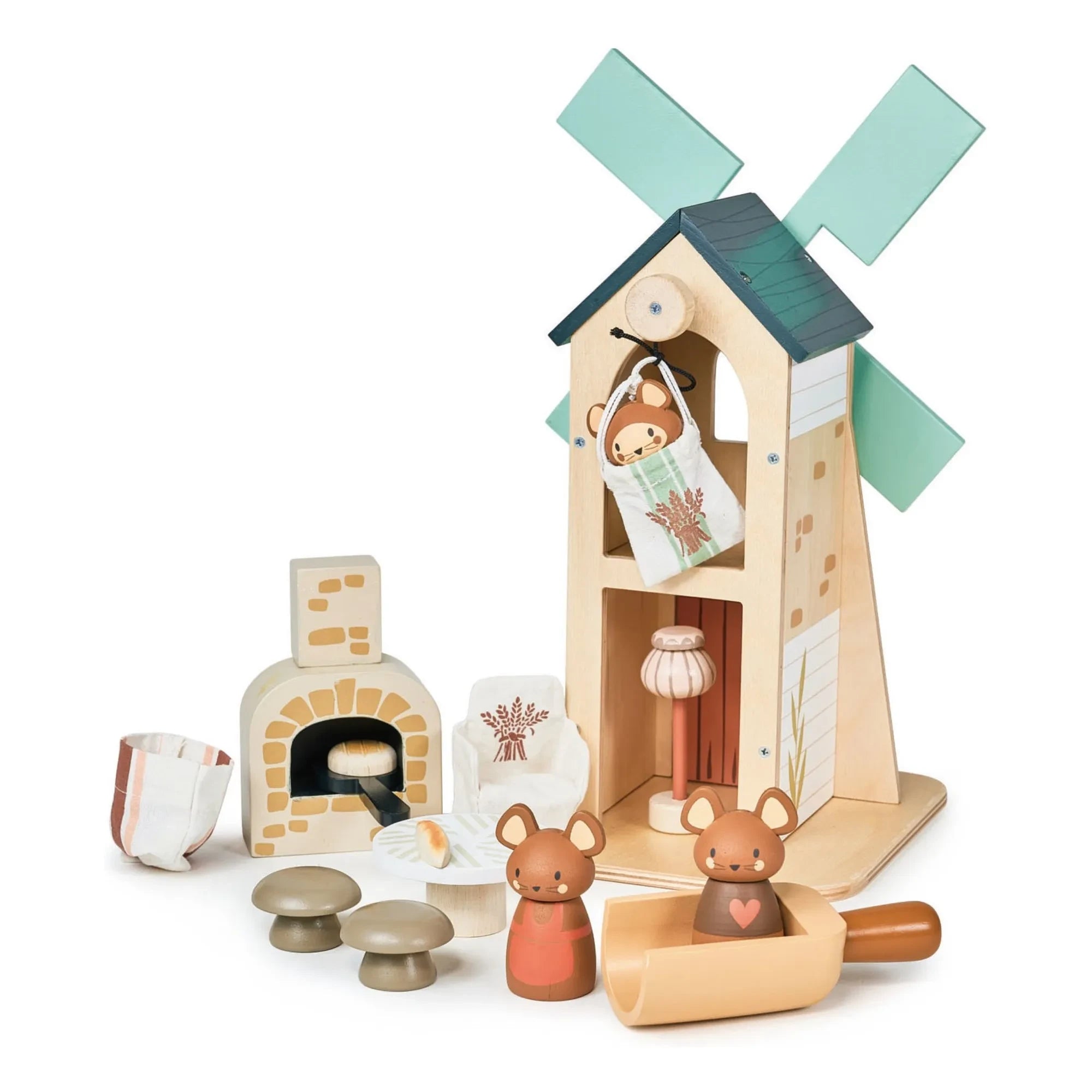 Tender Leaf Toys - Molino de viento de madera Penny