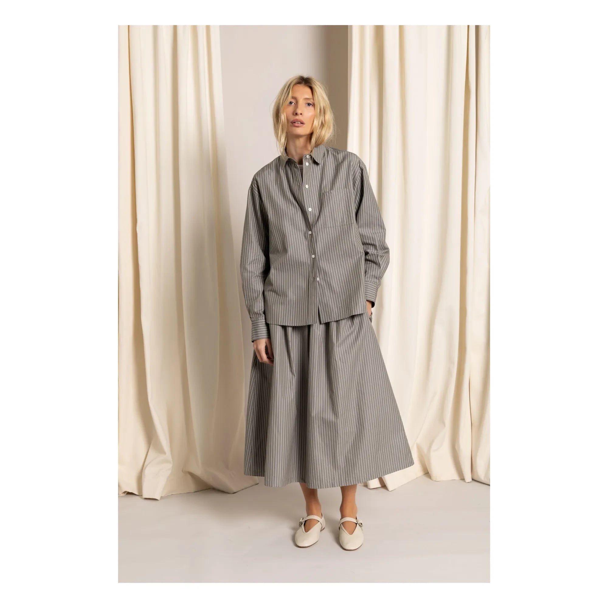 Smallable Woman - Camisa Rayas Kanel | Gris