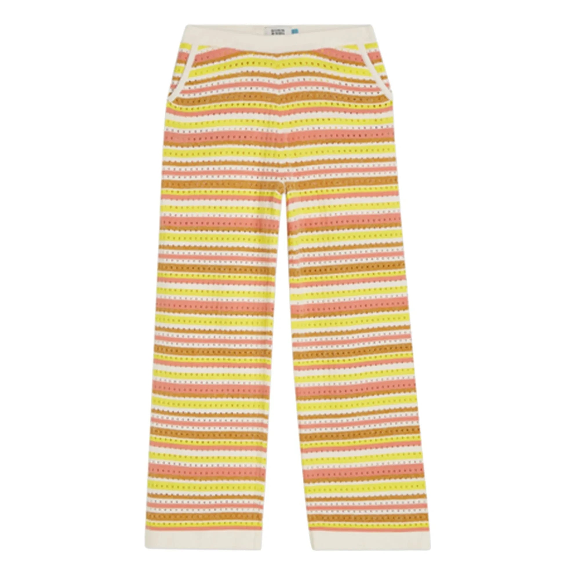 Scotch & Soda - Pantalón de punto Lurex de rayas | Amarillo