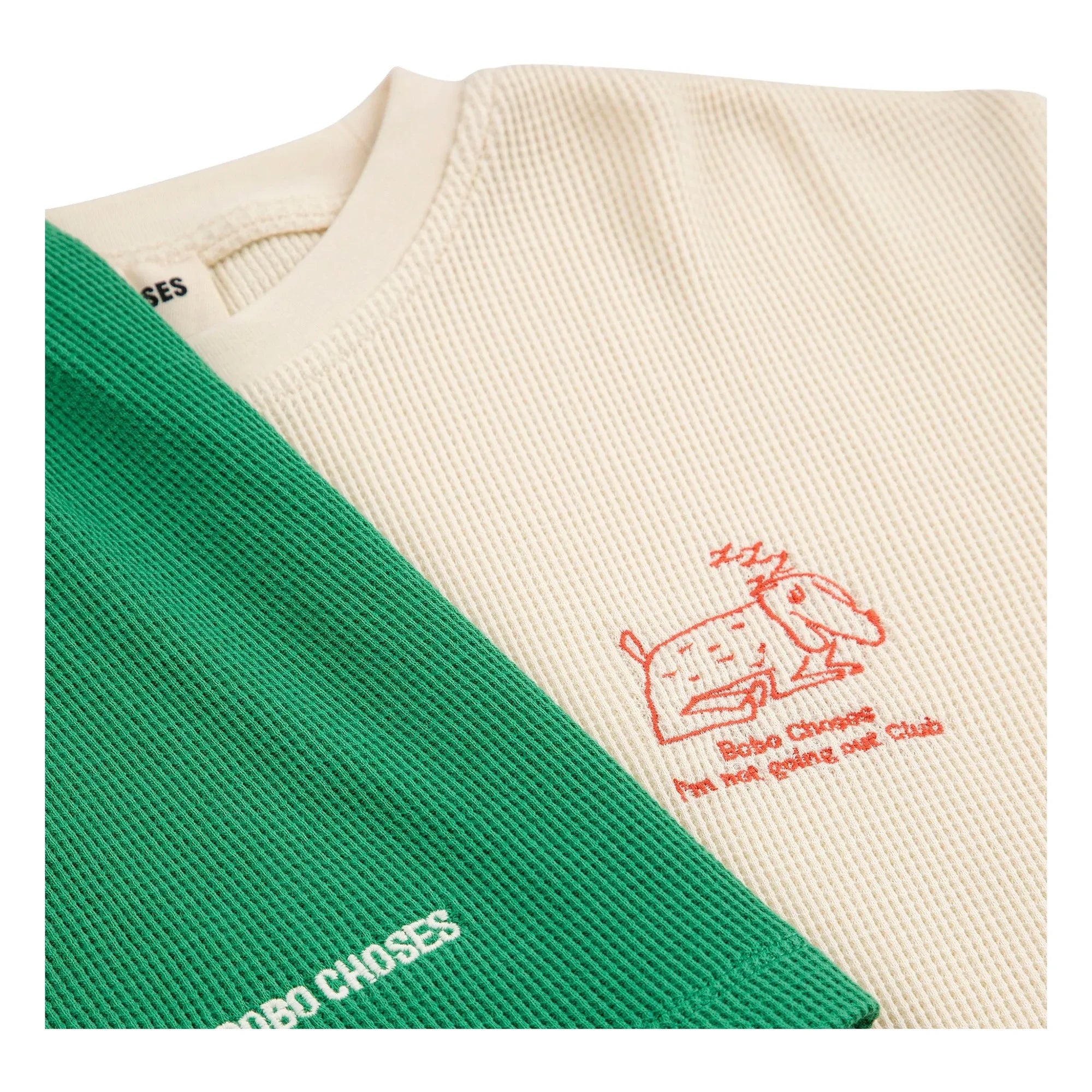 Bobo Choses - Conjunto de camiseta y pantalón corto de perro de algodón orgánico | Crudo
