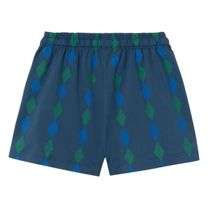 Tinycottons - Pantalones cortos de algodón orgánico Losange | Azul