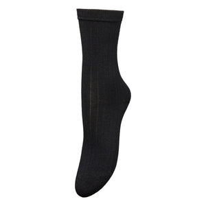 Becksöndergaard - Calcetines acanalados con purpurina | Negro