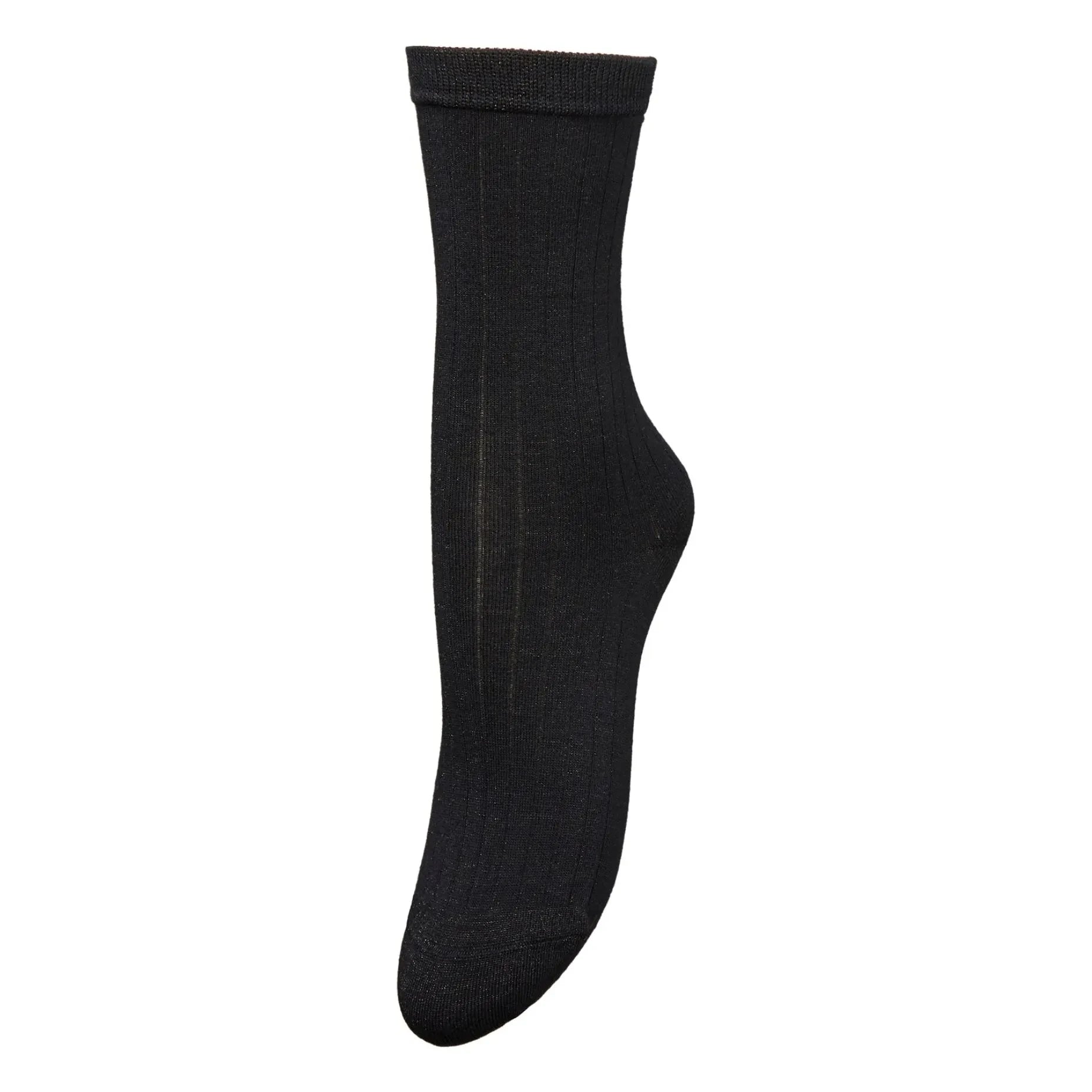Becksöndergaard - Calcetines acanalados con purpurina | Negro