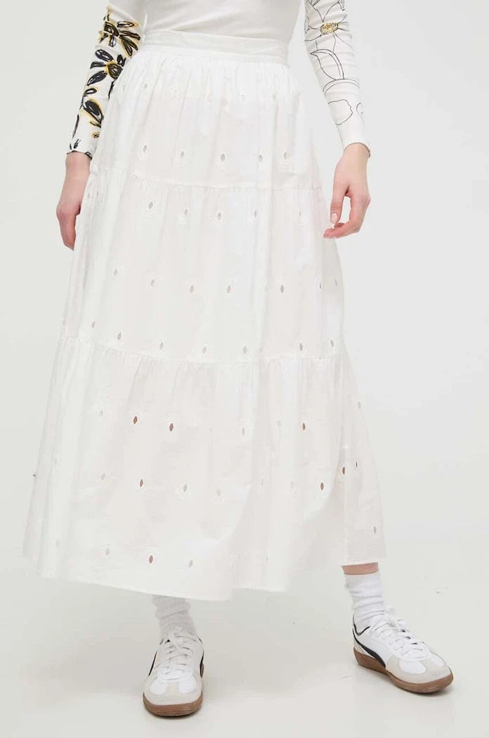 Falda de algodón Desigual VICENZA