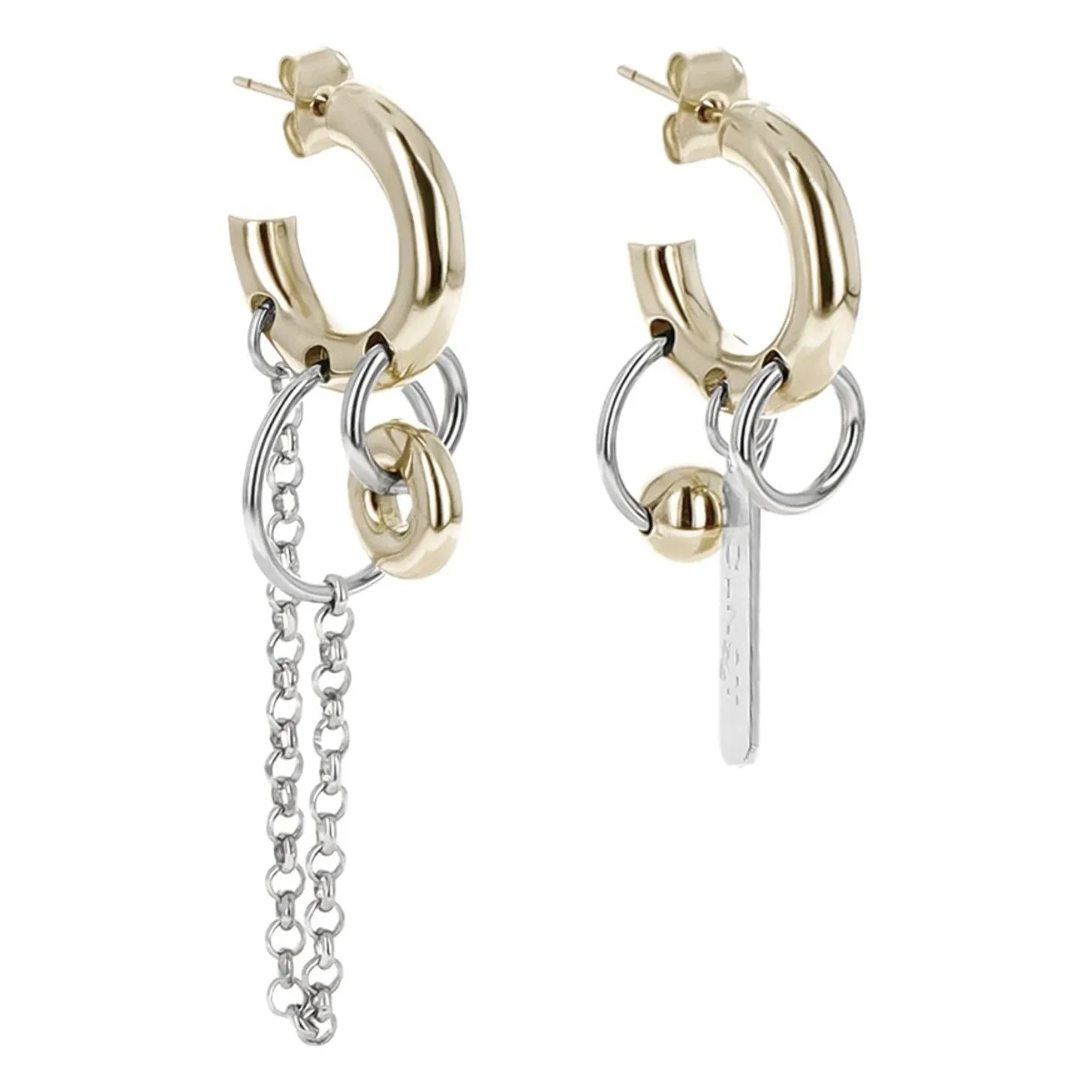 Justine Clenquet - Pendientes Irvin | Oro/Plata