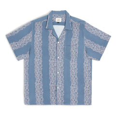 Bather - Camisa Coral Fiesta | Azul claro