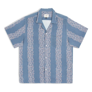 Bather - Camisa Coral Fiesta | Azul claro
